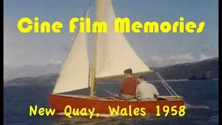 New Quay, West Wales, Summer 1958 Vintage Amateur Home Movie Cine Film