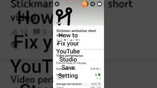 How to fix your save button on YouTube studio.