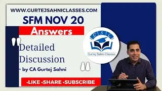 CA FINAL SFM NOV 2020 ANSWERS