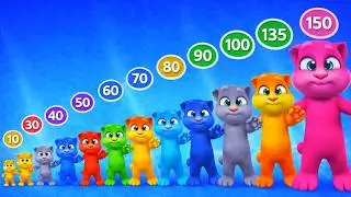 Happy Birthday Level 1 vs Level 25 vs Level 50 vs Level 100 Level 150 My Talking Tom 2 🧀🧀🧀