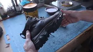Simple Leather Boot Cleaning (saddle soap conditioner neats foot)