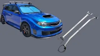 Maximizing Subaru STI Chassis Rigidity with Mean Racing Strut Braces!