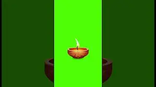 Green Screen Diwali Oil Lamp-3| Beautiful Flickering Diya Animation | No Copyright | #diwali