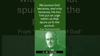 Tozer - He Seeks Us First #Quotes #Tozer #christianfaith #Christian