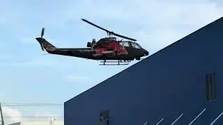 2 nd flight AH-1F(Flying Bull Team)🚁🦬 #rchelicopter #helicopter #redbull
