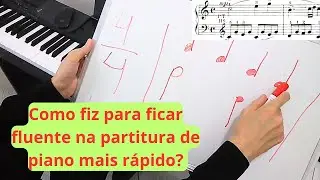 Como Fiz para ficar fluente na partitura de piano mais rápido? Segundo Pilar do Aprendizado!