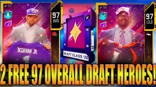 HOW TO GET 2 FREE 97 OVERALL DRAFT HEROES! MADDEN 20 NFL DRAFT PROMO
