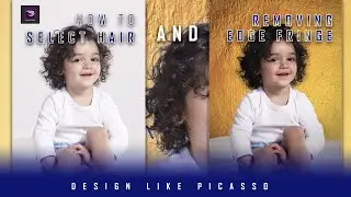 Selecting Hair in Photoshop | Removing Edge Fringe | Select Hair in Photoshop | Photoshop tutorials