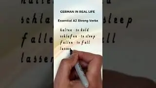 Learn German Verbs with Beats 🎧 (A2 Level)
