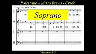 Palestrina - Missa Brevis - 3.Credo - Soprano