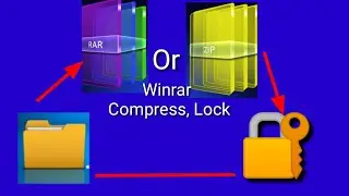 How to lock zip or Rar file with password | zip or rar file ma password kasa laghya