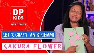 Let's make a Kirigami Sakura Flower   -  DP KIDS  CRAFTS (Video 35)