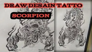 draw desain tatto#scorpion#desain tatto# karyadi wardino channel#