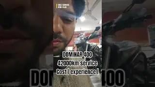 Bajaj Dominar 400 42,000 KM Service in ₹2000 ? #shortsfeed #viral #shorts #service #modified