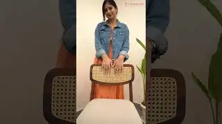 Meet the Rhea Chair: Made from solid Sheesham wood with a rich teak finish #shortsindia #chair #yt