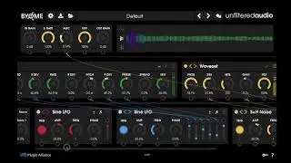 Quick set up of an instance of BYOME on a drum loop