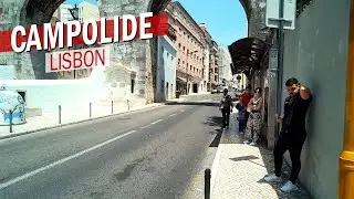 Walking Lisbon 🇵🇹 Train Station, Aqueduct, Backstreets: Campolide