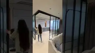 #aluminium#glass#lshape#sliding#partition#window#black#flutedglass#interiordesign#slim#profile#fyp#f