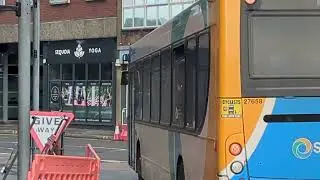 Here is the New livery Stagecoach bus 27658 on the number 70 in Guildford Tuesday 27 January 2026
