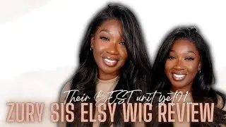 Zury Sis | Human Hair Synthetic Blend Lace Front Wig Review | Elsy | ft Divatress | Tan Dotson