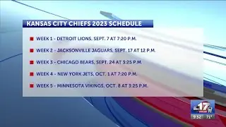 A look at the Kansas City Chiefs&rsquo; full 2023 schedule