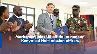 Murkomen joins US official to honour Kenya-led Haiti mission officers