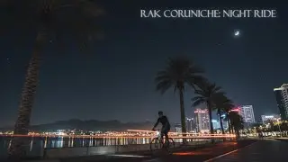 RAK Corniche - Bicycle Night Tour, 4K