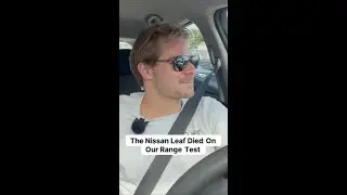 The moment the Nissan LEAF battery completely DIED on a range test.
