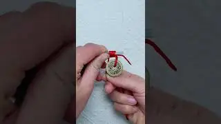 How to tie a coin keychain with a straw #diy