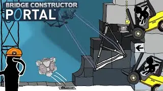 ВОЗНЯ С КУБАМИ&rarr;прохождение Bridge Constructor Portal |9|