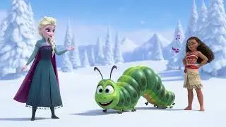 Elsa Garden Song with Moana & the Caterpillar 🌸❄️🌊🐛 | Fun Kids Sing-Along