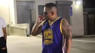 Bully Wiz taking a smoke break after a dope sideshow