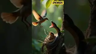 Dove vs Snake 🕊🐍 | Brave Mother Protects Chicks | Epic Jungle Battle #DoveVsSnake #WildlifeBattle