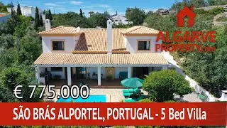AlgarveProperty.com - Magnificent 5 bed villa with COUNTRY & SEA VIEWS - S&atilde;o Br&aacute;s Alportel/Portugal