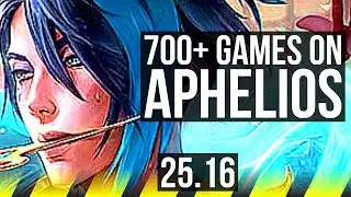 APHELIOS & Thresh vs YUNARA & Janna (ADC) | 700+ games | NA Master | 25.16