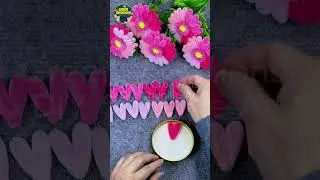 💖 Easy DIY Pink Gerbera Daisy | 4-Color Chenille Flower Craft