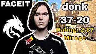 donk 37-20 Mirage in FACEIT! donk POV HIGHLIGHTS May 11, 2025 CS2 DEMO