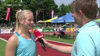 Hypo Meeting G&ouml;tzis 2018 - Siebenkampf - Speerwurf - Interview Sarah Lagger