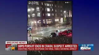 South Bend police investigating use of force captured in viral video after chase ended in crash