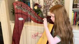 Debussy&rsquo;s First Arabesque played on the Celtic harp by Miriam Bennett, age 13