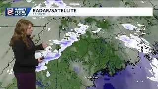 Snow exits this evening with gusty winds increasing into Monday