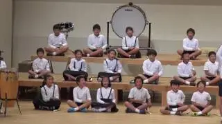 にじ 明日があるさ インドネシア民謡ケチャ 野間小学校第58回中種子町学校音楽祭での合唱・合奏