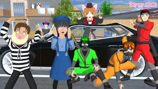 Yuta Dan Mio VS Maling Jurus Kodok🤣😂😱 | Sakura School Simulator | Happy Alicia