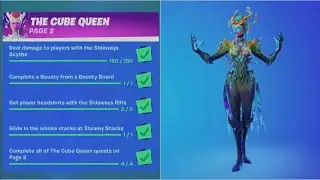 THE CUBE QUEEN Quests Page 2, Fortnite.