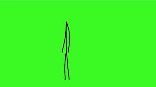 Stickman Wasif Walkcycle Green Screen - Free To Use! ( Link In DESCRIPTION TO DOWNLOAD)