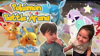 The ULTIMATE Pokemon Battle Arena! Kids Toy Playset with real Pok&eacute;mon!