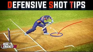 🔥 Real cricket 22 Defensive Shot Tips | Rc22 How to Play defensive short !! ( English Subtitles)