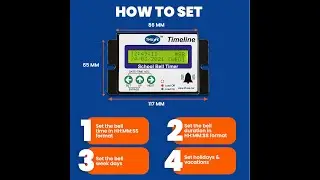 Timeline School Bell Timer Hindi Date Time Setting I  टाईमलाईन स्कूल बेल टाइमर डेट और टाईम की सेटिंग