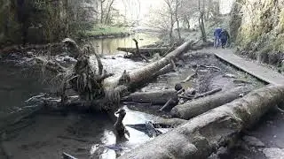 Through Chee Dale Stepping Stones Walk Peak District UK