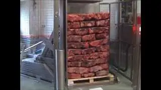 Airflow Pallet Exchanger   Frozen Meat Blocks